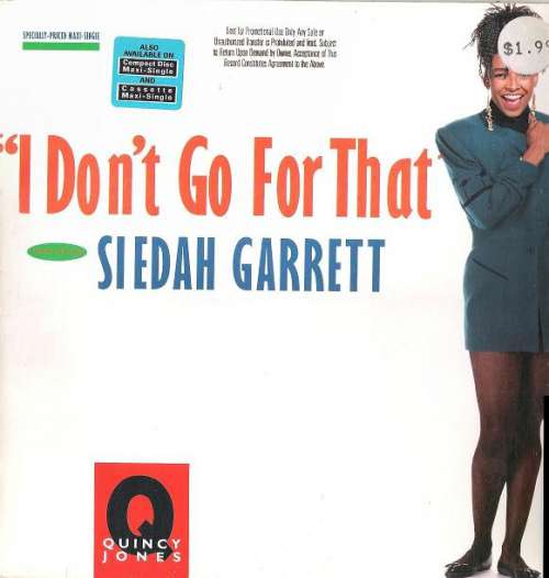 Cover Quincy Jones Featuring Siedah Garrett - I Don't Go For That (12, Maxi) Schallplatten Ankauf