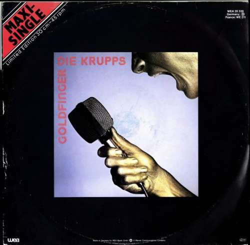 Cover Die Krupps - Goldfinger (12, Maxi, Ltd) Schallplatten Ankauf