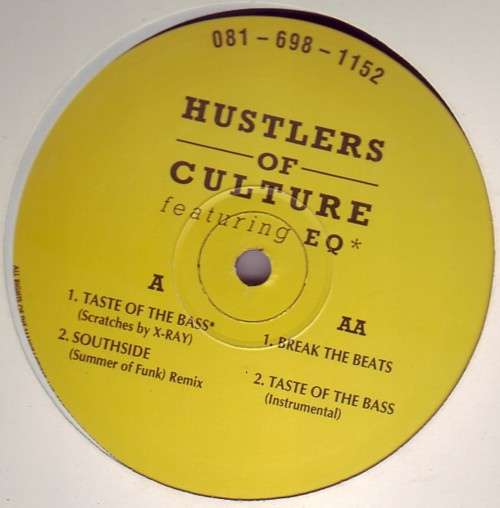 Cover Hustlers Of Culture - Taste Of The Bass / Break The Beats / Southside (12) Schallplatten Ankauf