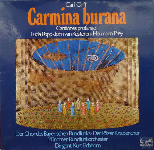 Cover Carl Orff - Lucia Popp, John van Kesteren, Hermann Prey - Carmina Burana (Cantiones Profanae) (LP, Gat) Schallplatten Ankauf