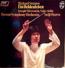 Cover Richard Strauss - Joseph Silverstein, Boston Symphony Orchestra, Seiji Ozawa - Ein Heldenleben (LP) Schallplatten Ankauf
