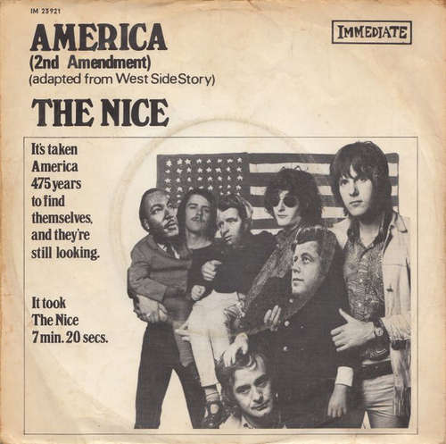 Cover The Nice - America (2nd Amendment) (7, Single, Mono) Schallplatten Ankauf
