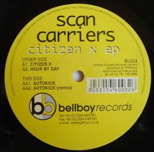 Cover Scan Carriers - Citizen X EP (12, EP) Schallplatten Ankauf