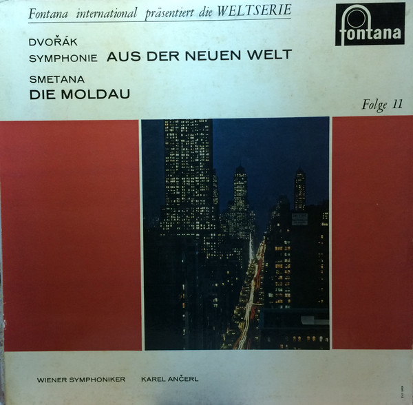 Cover Wiener Symphoniker / Karel Ančerl / Dvořák* / Smetana* - Symphonie Aus Der Neuen Welt / Die Moldau (LP, Mono) Schallplatten Ankauf