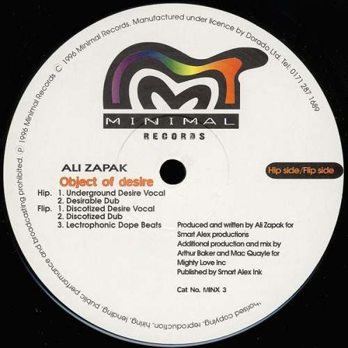 Cover Ali Zapak - Object Of Desire (12) Schallplatten Ankauf
