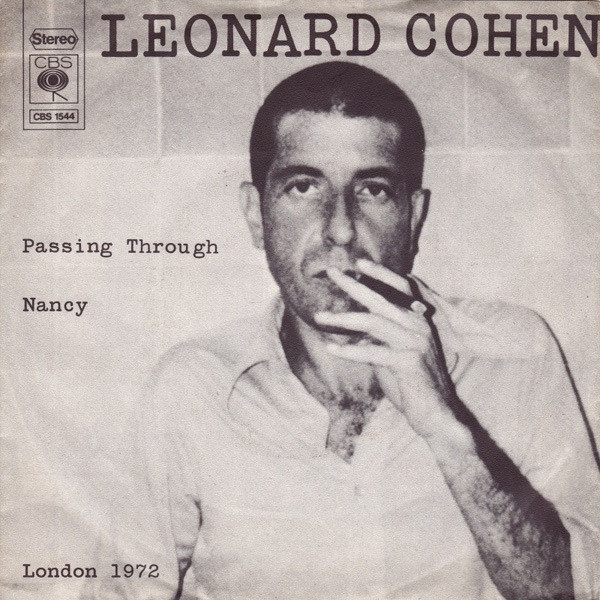 Cover Leonard Cohen - Passing Through / Nancy (7, Single) Schallplatten Ankauf