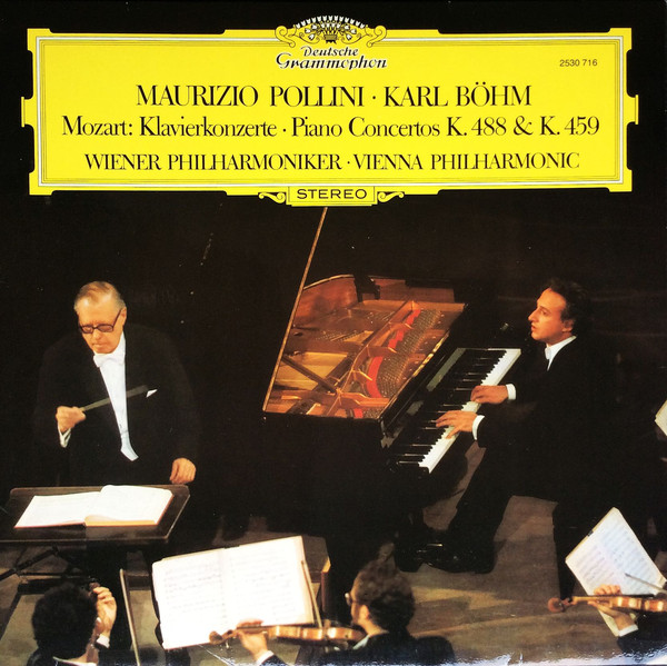 Cover Mozart* / Maurizio Pollini · Karl Böhm · Wiener Philharmoniker - Klavierkonzerte · Piano Concertos K. 488 & K. 459 (LP) Schallplatten Ankauf