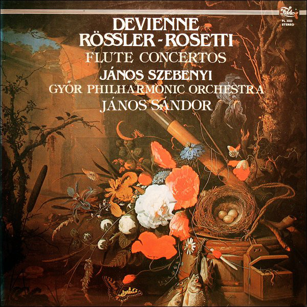 Cover Devienne* / Rössler-Rosetti* - János Szebenyi, Györ Philharmonic Orchestra*, János Sándor* - Flute Concertos (LP) Schallplatten Ankauf