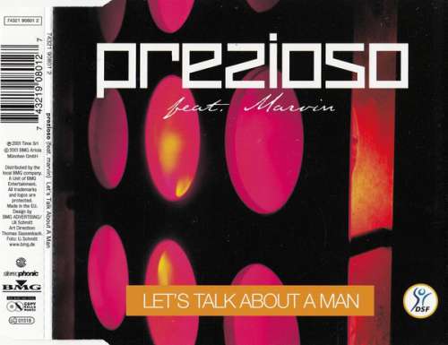 Cover Prezioso Feat. Marvin - Let's Talk About A Man (CD, Maxi, Enh) Schallplatten Ankauf