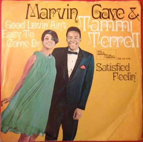 Cover Marvin Gaye & Tammi Terrell - Good Lovin' Ain't Easy To Come By / Satisfied Feelin' (7, Single) Schallplatten Ankauf