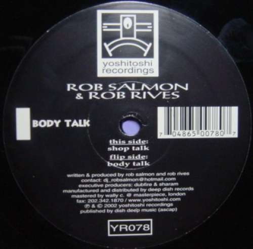 Cover Rob Salmon & Rob Rives - Shop Talk / Body Talk (12) Schallplatten Ankauf