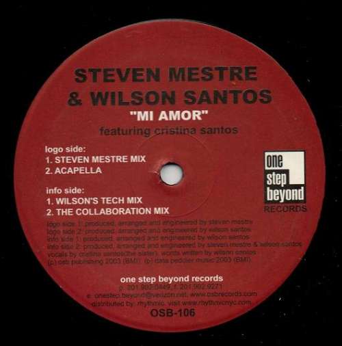 Cover Steven Mestre & Wilson Santos - Mi Amor EP (12, EP) Schallplatten Ankauf