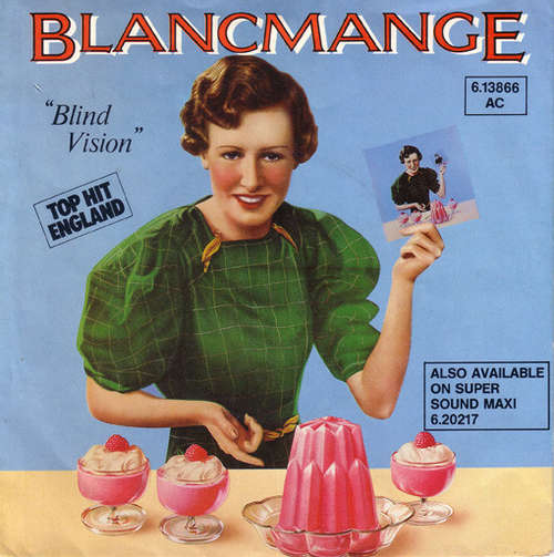 Cover Blancmange - Blind Vision (7, Single) Schallplatten Ankauf