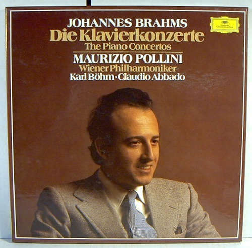 Cover Johannes Brahms, Maurizio Pollini, Wiener Philharmoniker, Karl Böhm, Claudio Abbado - Die Klavierkonzerte (2xLP, Comp, RE + Box) Schallplatten Ankauf