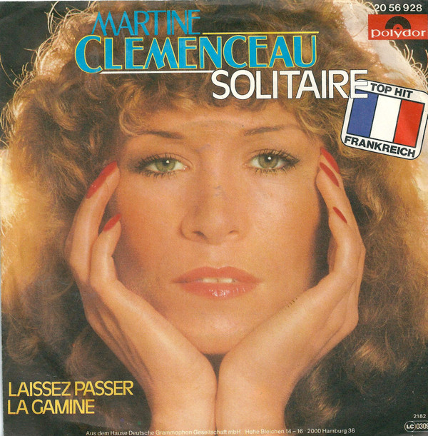 Cover Martine Clemenceau* - Solitaire (7, Single) Schallplatten Ankauf