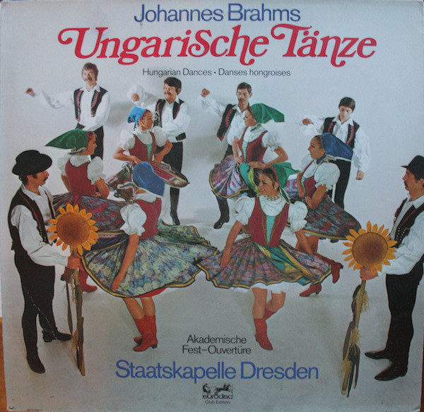 Cover Johannes Brahms - Staatskapelle Dresden - Ungarische Tänze (LP, Club) Schallplatten Ankauf
