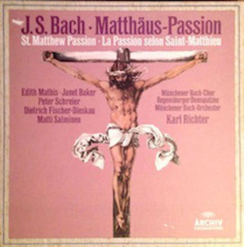 Cover J. S. Bach* - Matthäus Passion (4xLP + Box) Schallplatten Ankauf