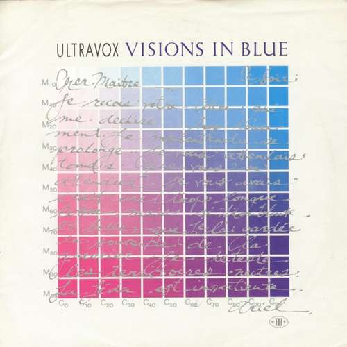 Cover Ultravox - Visions In Blue (7, Single) Schallplatten Ankauf