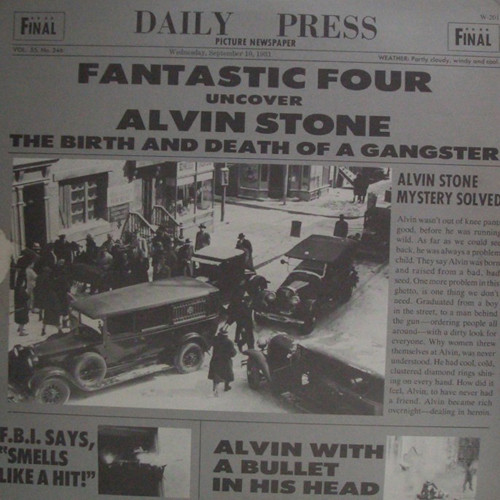 Cover Fantastic Four - Alvin Stone (The Birth And Death Of A Gangster) (LP, Album, Ter) Schallplatten Ankauf