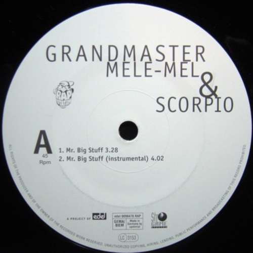 Cover Grandmaster Mele-Mel* & Scorpio (3) - Mr. Big Stuff (12) Schallplatten Ankauf