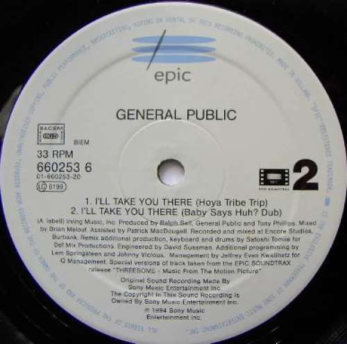 Cover General Public - I'll Take You There (12, Maxi) Schallplatten Ankauf