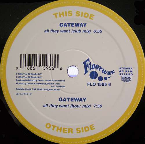 Cover Gateway - All They Want (12) Schallplatten Ankauf