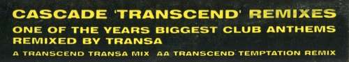 Cover Cascade - 'Transcend' Remixes (12) Schallplatten Ankauf
