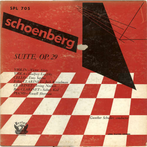 Cover Schoenberg* - Suite, Op. 29 (LP) Schallplatten Ankauf
