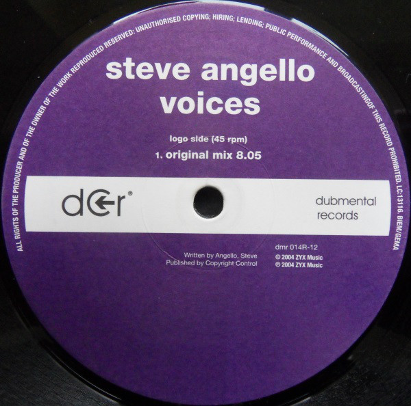Cover Steve Angello - Voices (12, S/Sided) Schallplatten Ankauf