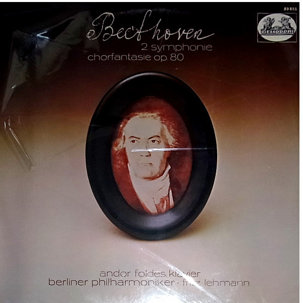 Cover Ludwig van Beethoven - Berliner Philharmoniker - Andor Foldes - Fritz Lehmann - 2. Symphonie Chorfantasie Op.80 (LP, Album) Schallplatten Ankauf