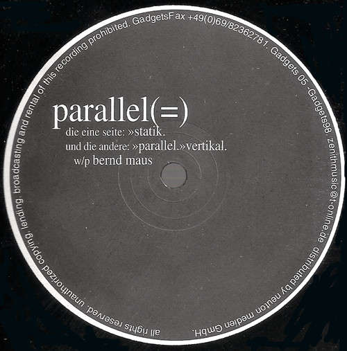 Cover Parallel (10) - (=) (12) Schallplatten Ankauf