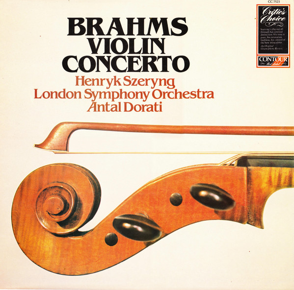 Cover Brahms*, Henryk Szeryng, London Symphony Orchestra*, Antal Dorati - Violin Concerto (LP, Album) Schallplatten Ankauf
