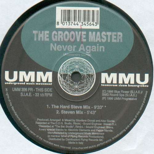 Cover The Groove Master (2) - Never Again (12) Schallplatten Ankauf
