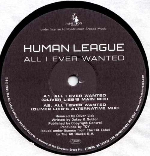 Cover The Human League - All I Ever Wanted (12, Promo) Schallplatten Ankauf