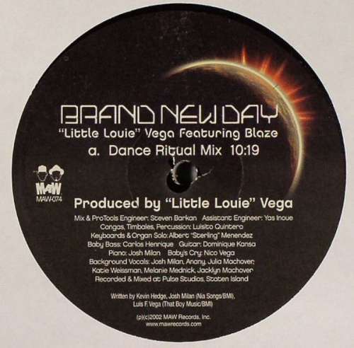 Cover Little Louie Vega* Featuring Blaze - Brand New Day (12) Schallplatten Ankauf