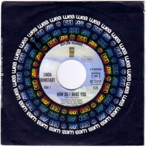 Cover Linda Ronstadt - How Do I Make You / Rambler Gambler (7, Single) Schallplatten Ankauf