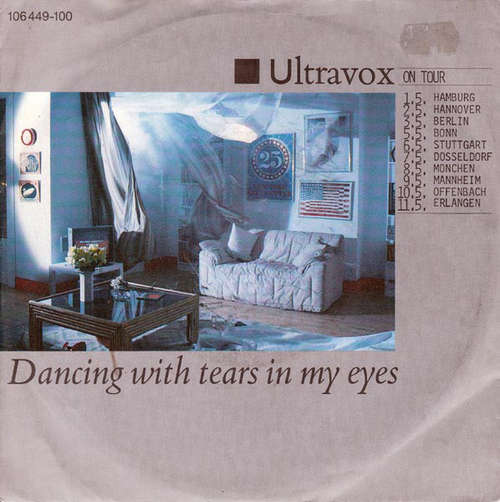 Cover Ultravox - Dancing With Tears In My Eyes (7, Single, Tou) Schallplatten Ankauf