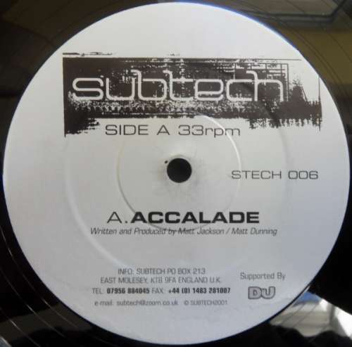 Cover Subtech - Accalade / Funky Summer (12) Schallplatten Ankauf