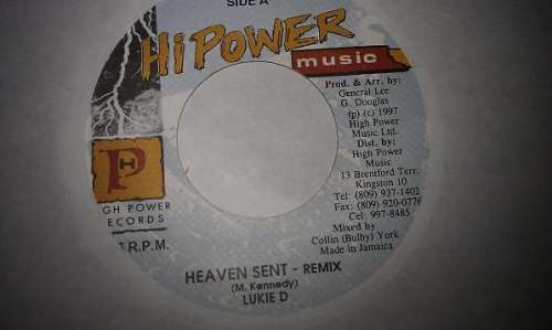 Cover Lukie D - Heaven Sent - Remix (7) Schallplatten Ankauf