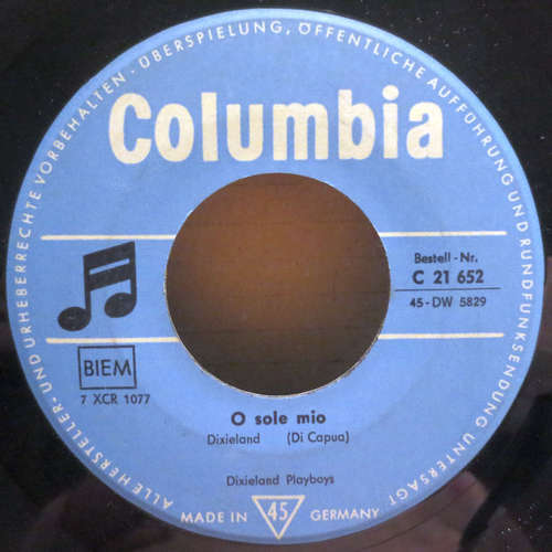 Bild Dixieland Playboys - O Sole Mio / Toselli Serenade (7, Single) Schallplatten Ankauf