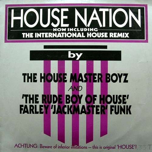 Cover The House Master Boyz* And 'The Rude Boy Of House' Farley 'Jackmaster' Funk* - House Nation (12) Schallplatten Ankauf