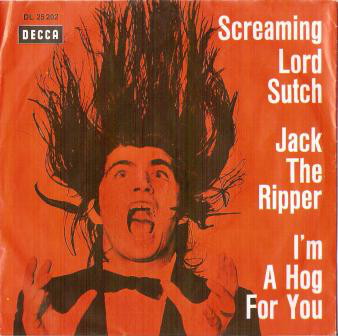 Cover Screaming Lord Sutch - Jack The Ripper (7, Single) Schallplatten Ankauf