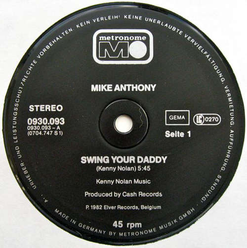 Cover Mike Anthony - Swing Your Daddy (12) Schallplatten Ankauf