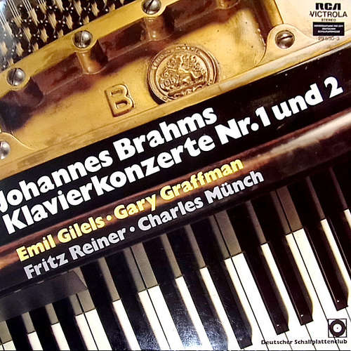 Bild Johannes Brahms : Emil Gilels, Gary Graffman, Fritz Reiner, Charles Münch* - Klavierkonzerte Nr. 1 Und 2 (2xLP, Comp) Schallplatten Ankauf