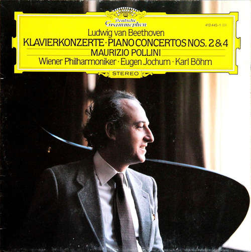 Cover Ludwig van Beethoven - Maurizio Pollini, Wiener Philharmoniker, Eugen Jochum, Karl Böhm - Klavierkonzerte・Piano Concertos Nos. 2 & 4 (LP) Schallplatten Ankauf