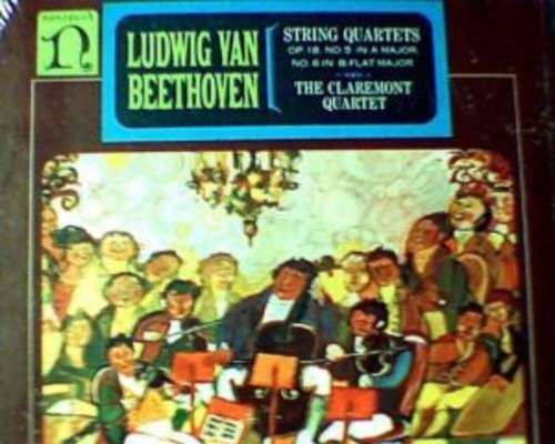 Cover Ludwig van Beethoven, The Claremont Quartet - String Quartets Op. 18. No. 5 In A Major / No. 6 In B-Flat Major (LP, Album) Schallplatten Ankauf