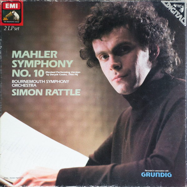 Cover Mahler*, Bournemouth Symphony Orchestra, Simon Rattle* - Symphony No. 10 (Revised Performing Version By Deryck Cooke, 1966-74) (2xLP, Album + Box) Schallplatten Ankauf