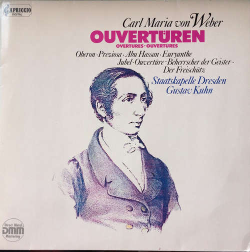 Cover Carl Maria Von Weber, Staatskapelle Dresden, Gustav Kuhn - Ouvertüren (LP) Schallplatten Ankauf