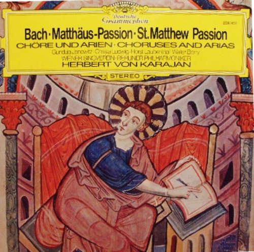 Cover Johann Sebastian Bach / Wiener Singverein / Berliner Philharmoniker / Herbert Von Karajan - Chöre Und Arien Aus Der Matthäus-Passion (LP, Album) Schallplatten Ankauf