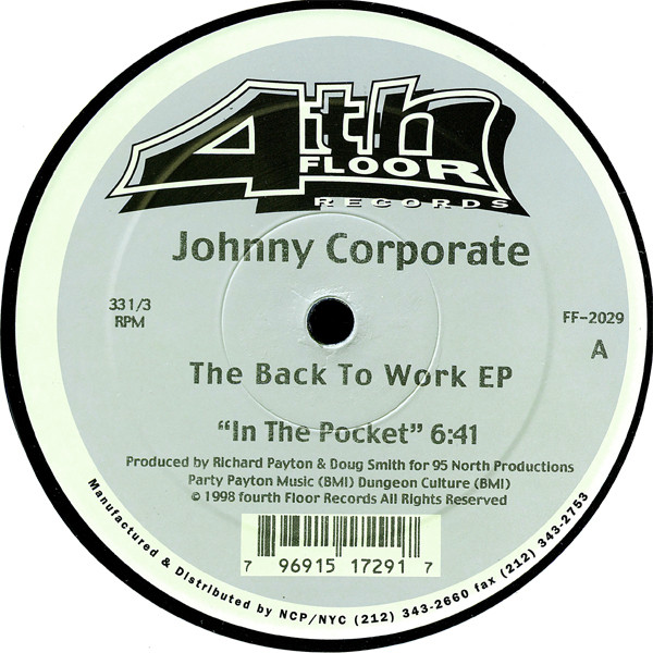 Cover Johnny Corporate - The Back To Work EP (12, EP) Schallplatten Ankauf